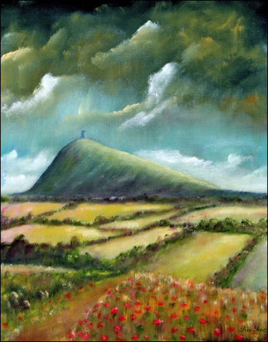 Glastonbury Tor Before Storm